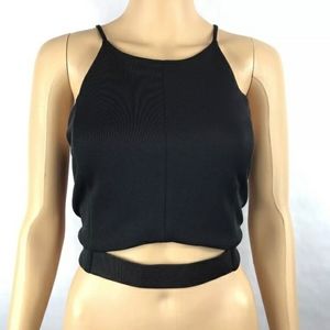 Express black crop top